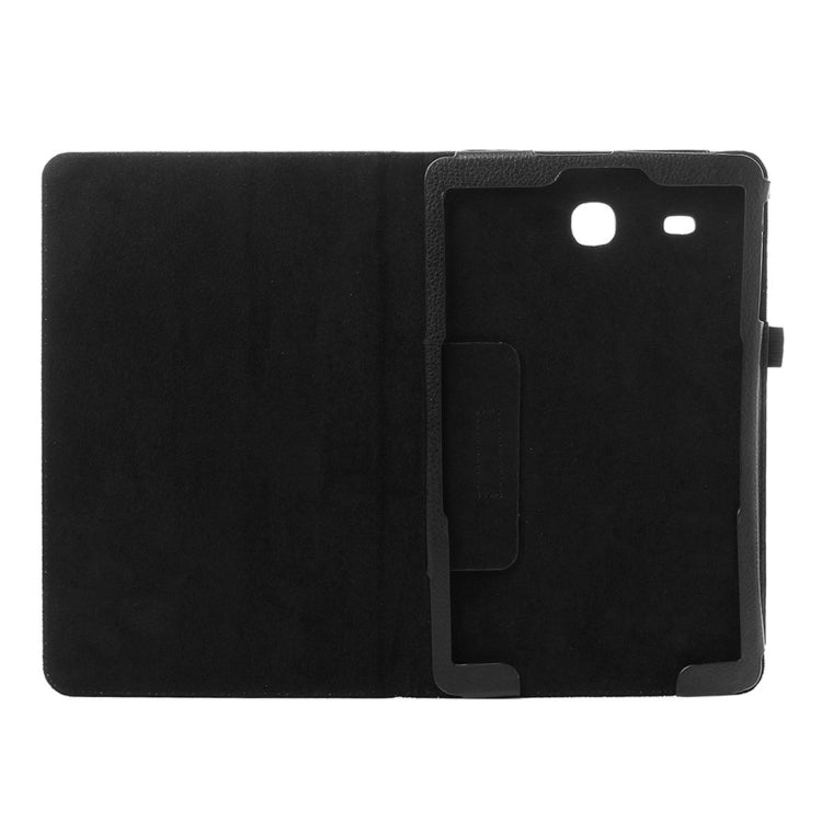 Litchi Texture Horizontal Flip Solid Color Leather Case with Holder for Galaxy Tab E 8.0 / T377V