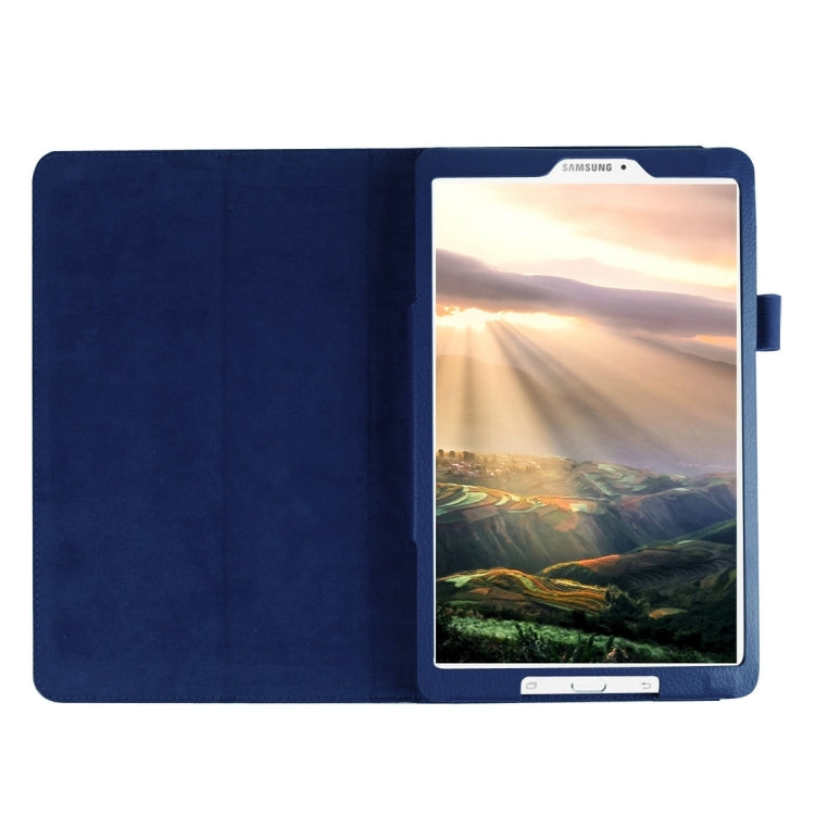 Litchi Texture Horizontal Flip Solid Color Leather Case with Holder for Galaxy Tab E 8.0 / T377V