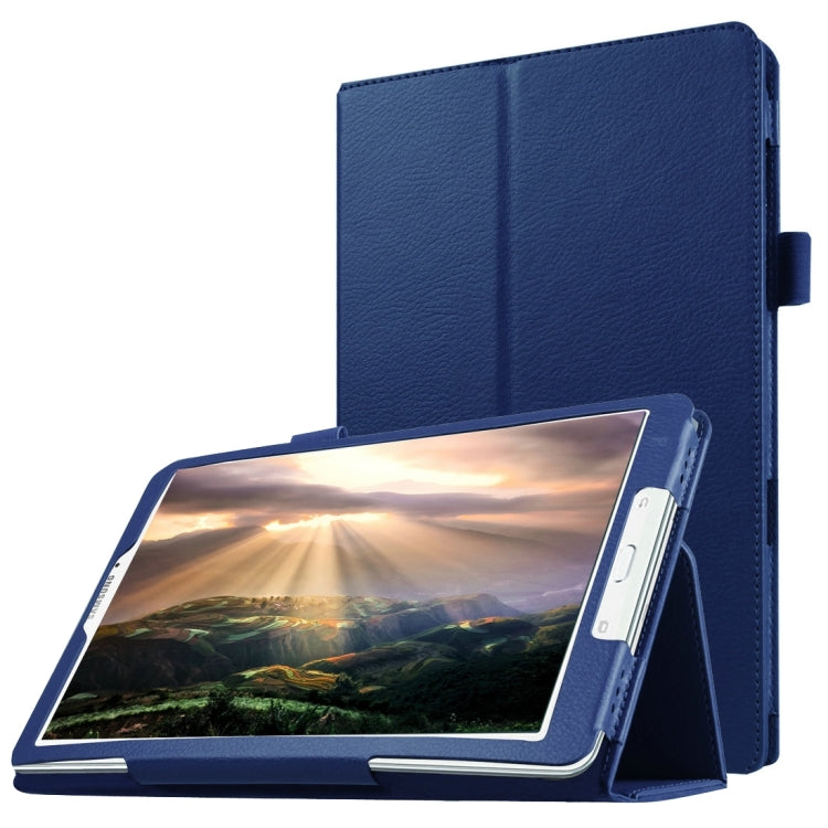 Litchi Texture Horizontal Flip Solid Color Leather Case with Holder for Galaxy Tab E 8.0 / T377V