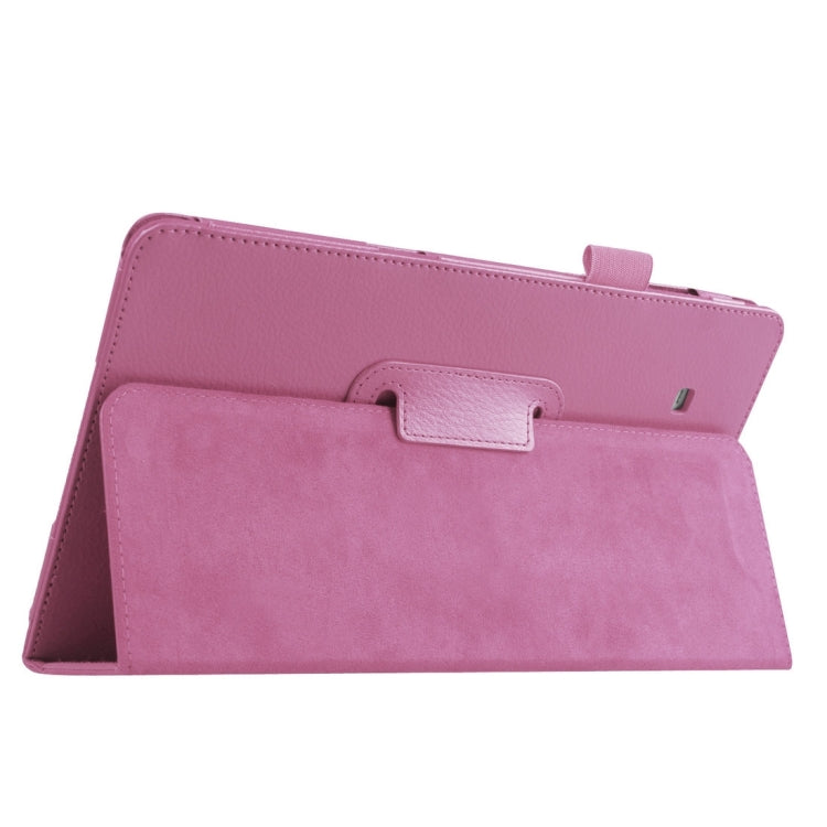 Litchi Texture Horizontal Flip Solid Color Leather Case with Holder for Galaxy Tab E 8.0 / T377V