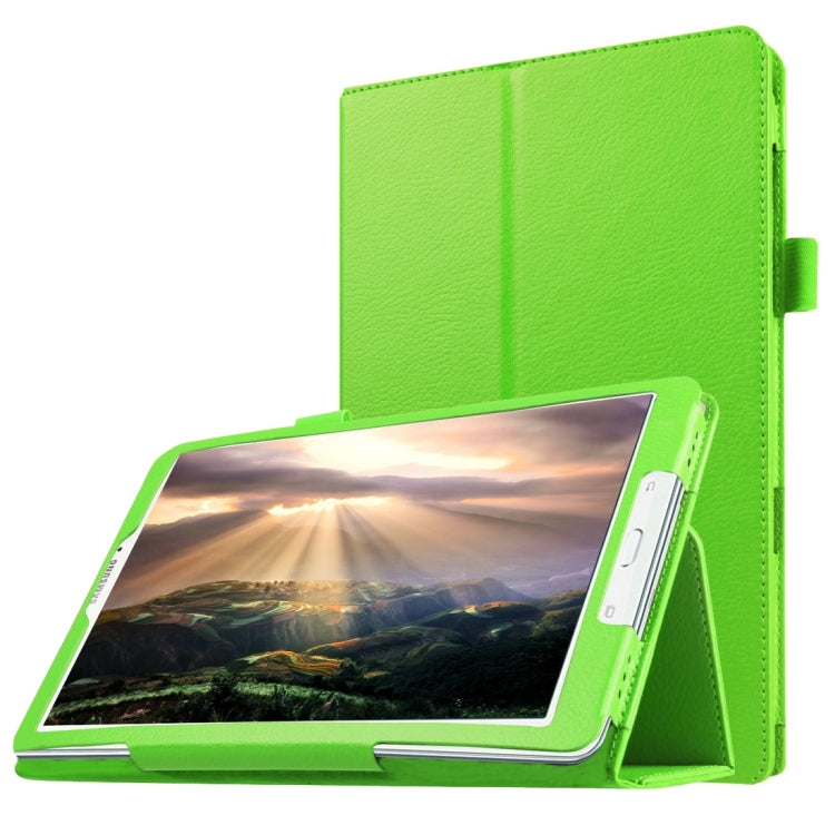 Litchi Texture Horizontal Flip Solid Color Leather Case with Holder for Galaxy Tab E 8.0 / T377V