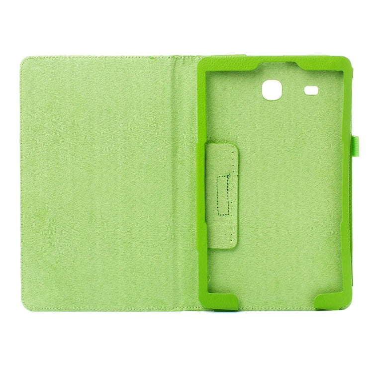 Litchi Texture Horizontal Flip Solid Color Leather Case with Holder for Galaxy Tab E 8.0 / T377V