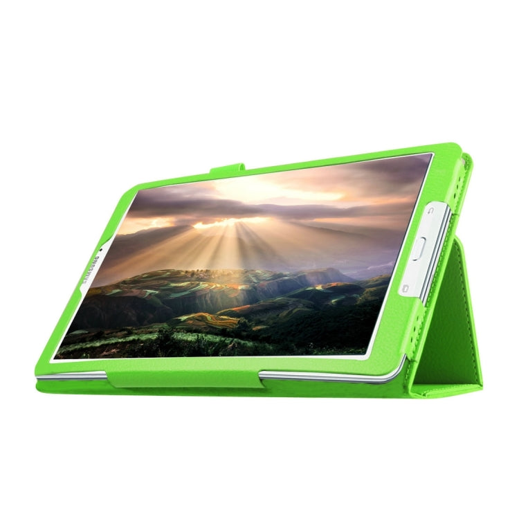 Litchi Texture Horizontal Flip Solid Color Leather Case with Holder for Galaxy Tab E 8.0 / T377V