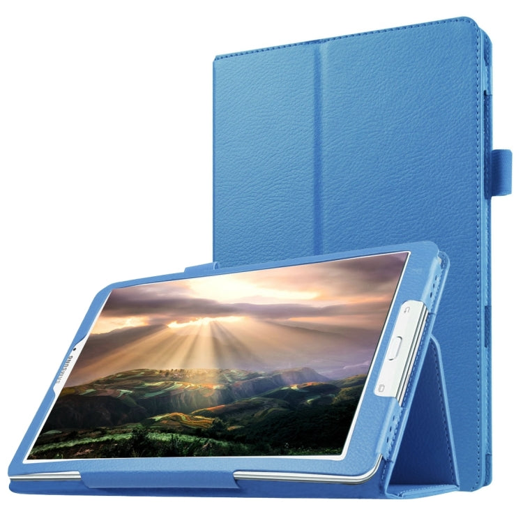 Litchi Texture Horizontal Flip Solid Color Leather Case with Holder for Galaxy Tab E 8.0 / T377V