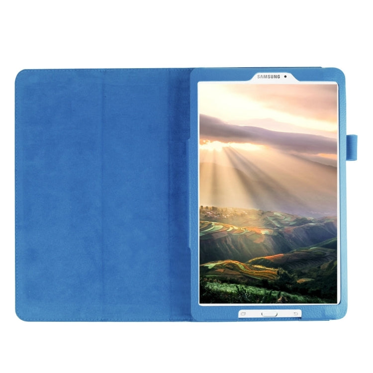 Litchi Texture Horizontal Flip Solid Color Leather Case with Holder for Galaxy Tab E 8.0 / T377V