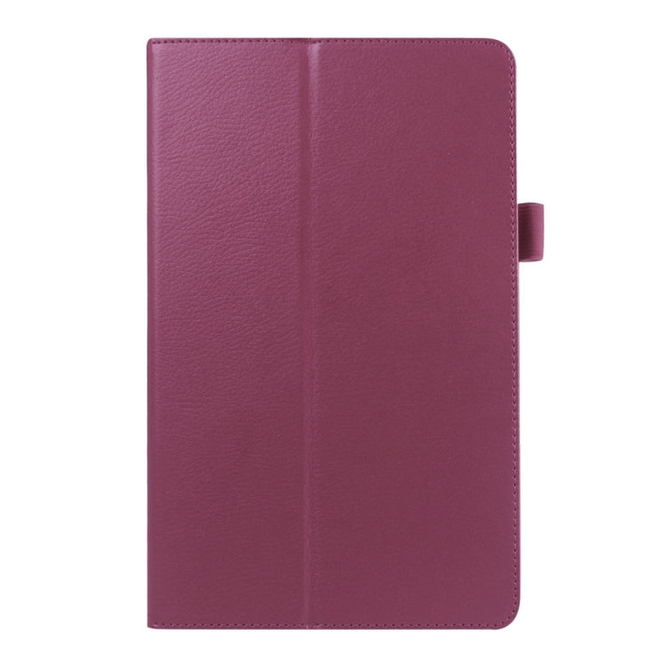 Litchi Texture Horizontal Flip Solid Color Leather Case with Holder for Galaxy Tab E 8.0 / T377V