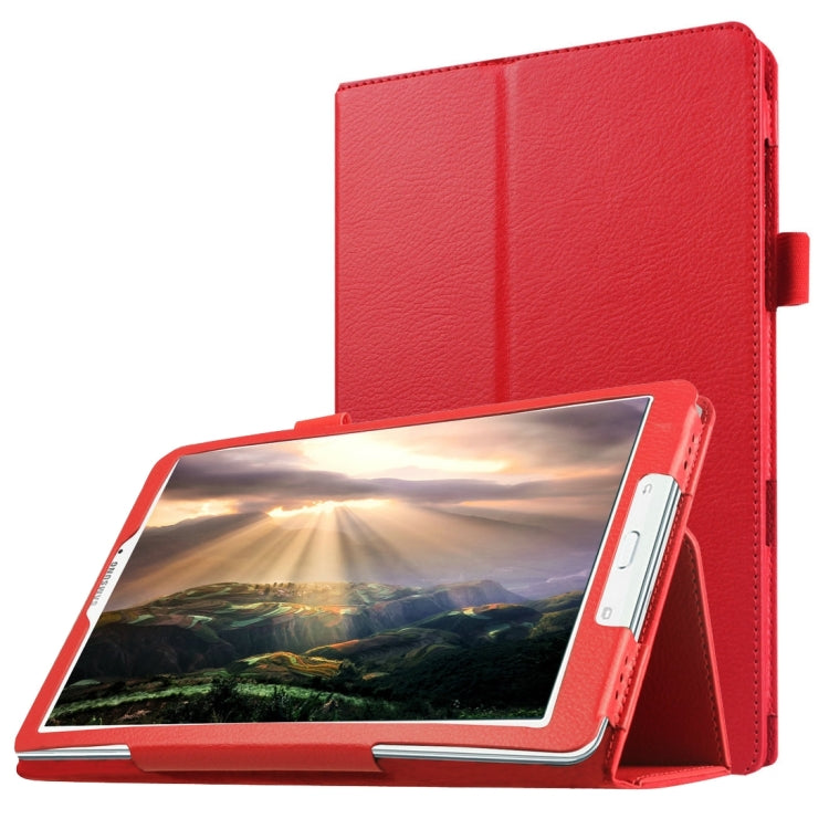 Litchi Texture Horizontal Flip Solid Color Leather Case with Holder for Galaxy Tab E 8.0 / T377V