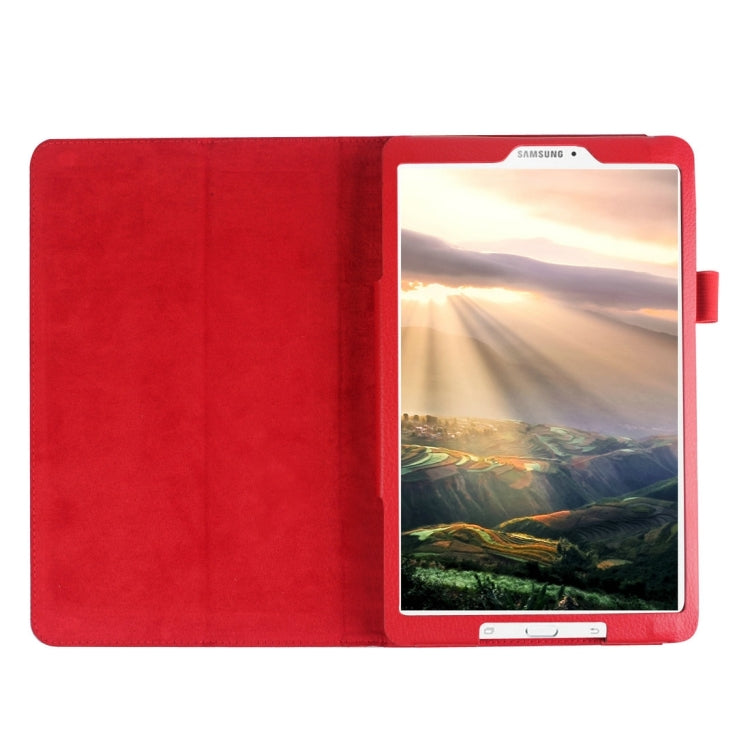 Litchi Texture Horizontal Flip Solid Color Leather Case with Holder for Galaxy Tab E 8.0 / T377V