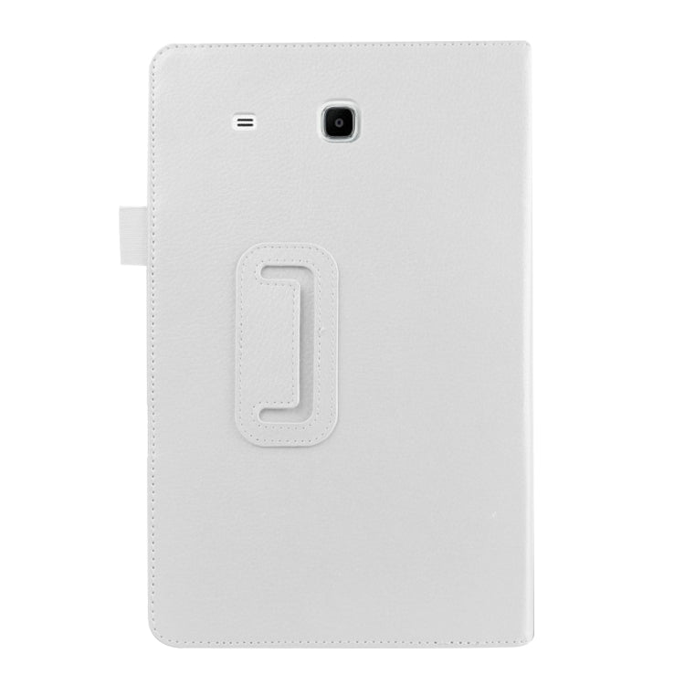 Litchi Texture Horizontal Flip Solid Color Leather Case with Holder for Galaxy Tab E 8.0 / T377V
