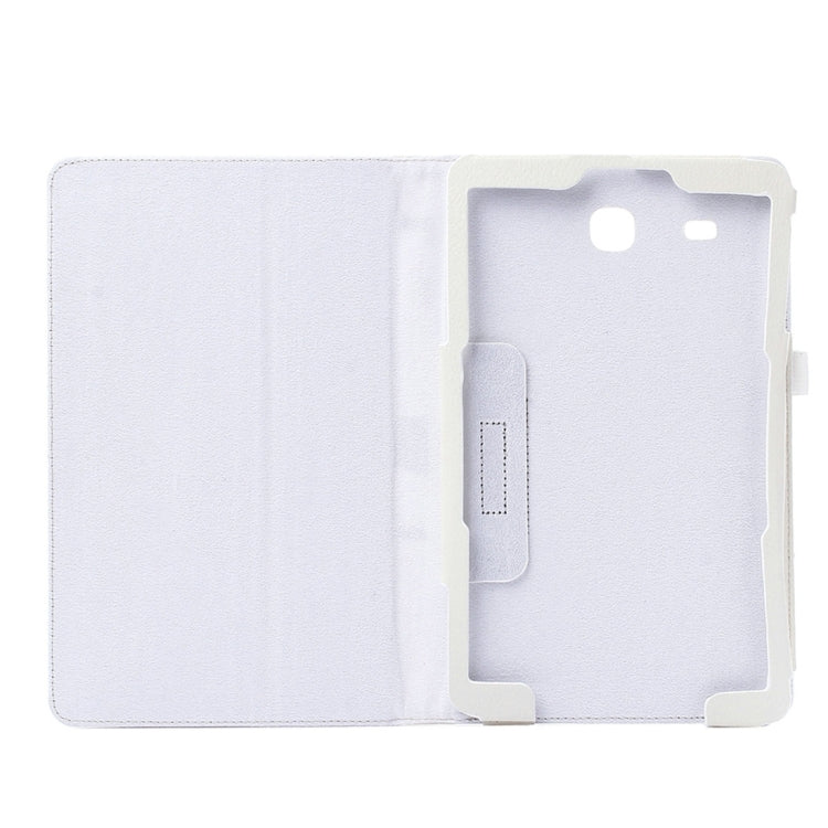 Litchi Texture Horizontal Flip Solid Color Leather Case with Holder for Galaxy Tab E 8.0 / T377V
