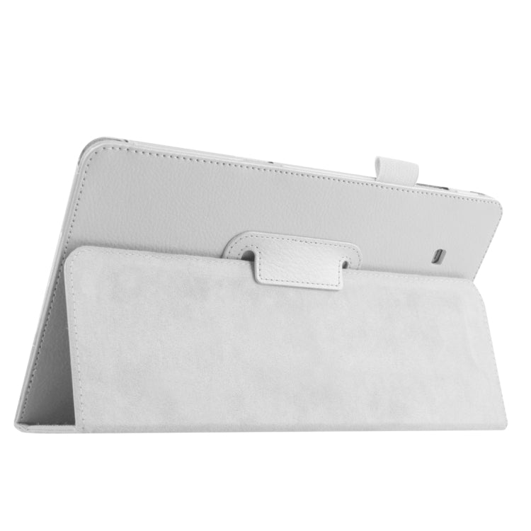 Litchi Texture Horizontal Flip Solid Color Leather Case with Holder for Galaxy Tab E 8.0 / T377V