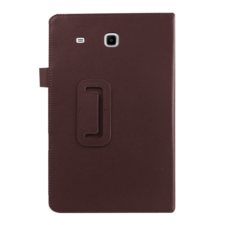 Litchi Texture Horizontal Flip Solid Color Leather Case with Holder for Galaxy Tab E 8.0 / T377V