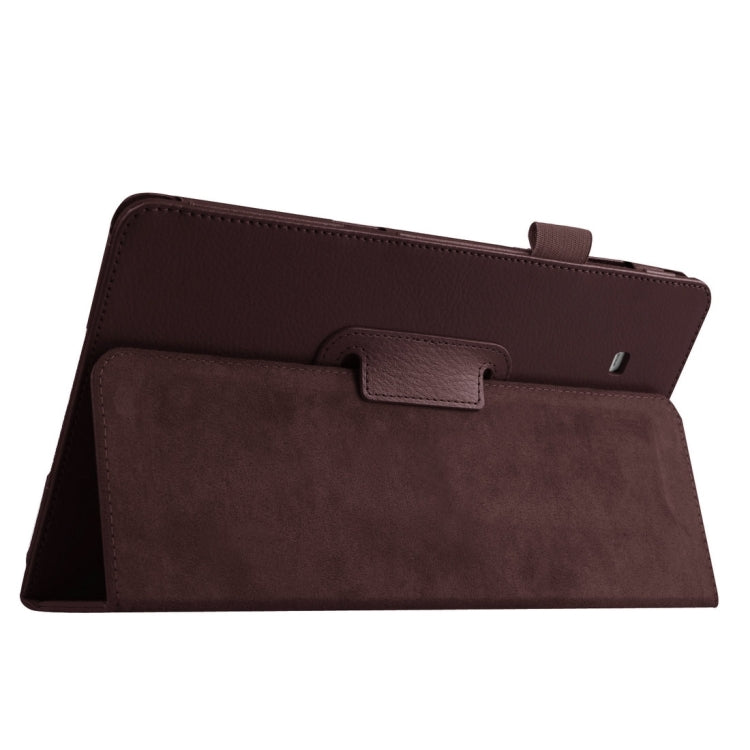Litchi Texture Horizontal Flip Solid Color Leather Case with Holder for Galaxy Tab E 8.0 / T377V