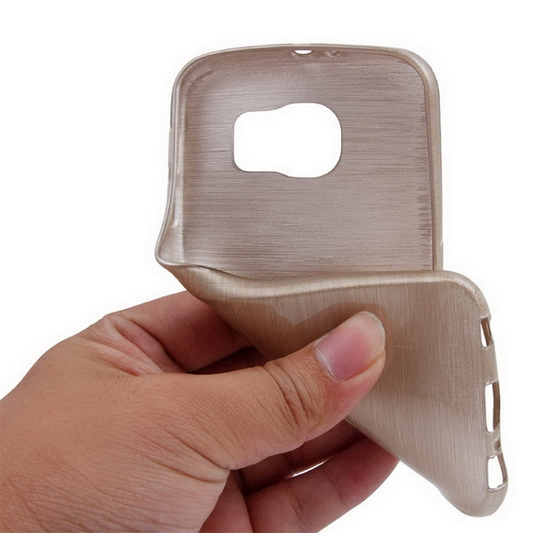 For Galaxy S6 Wire Drawing TPU Protective Case