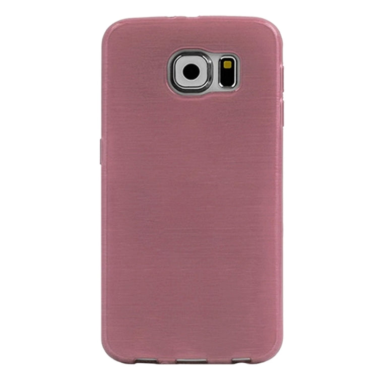 For Galaxy S6 Wire Drawing TPU Protective Case