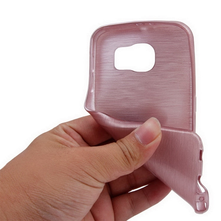For Galaxy S6 Wire Drawing TPU Protective Case
