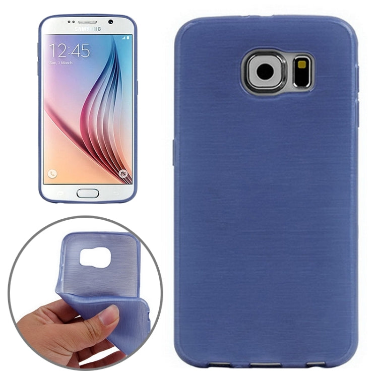 For Galaxy S6 Wire Drawing TPU Protective Case