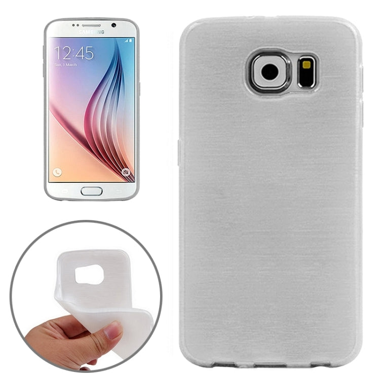 For Galaxy S6 Wire Drawing TPU Protective Case
