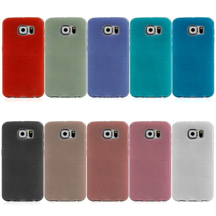 For Galaxy S6 Wire Drawing TPU Protective Case