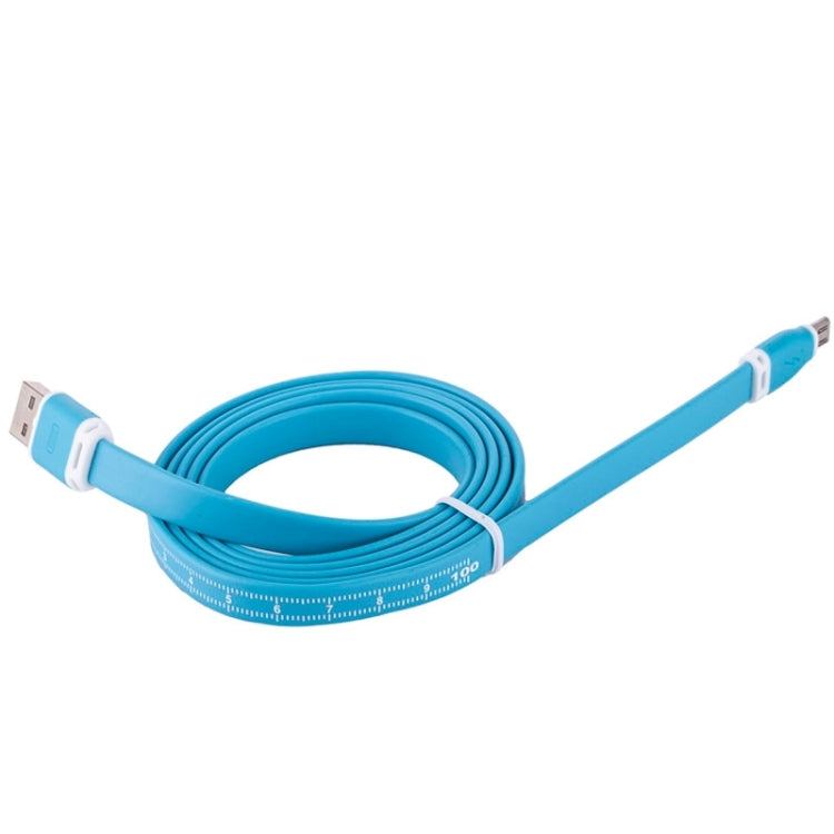 KS-M13 Noodle Style Micro 5 pin to USB Data Sync Charging Cable with Scale for Galaxy S6 / S5 / HTC / LG / Sony / Nokia / Other Android Phones, Cable Length: 1.22m