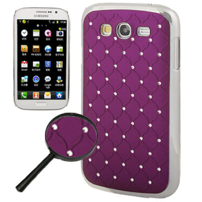 Luxury Bling Diamond Encrusted Plastic Case for Galaxy Grand Duos / i9082