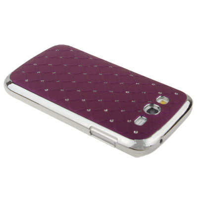 Luxury Bling Diamond Encrusted Plastic Case for Galaxy Grand Duos / i9082