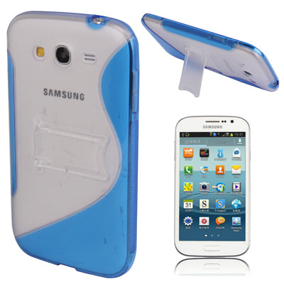 S Line Translucent Ultra-thin (Plastic + TPU) Case with Holder for Galaxy Grand Duos / i9082