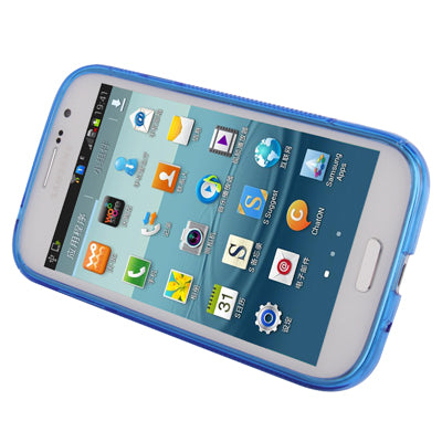 S Line Translucent Ultra-thin (Plastic + TPU) Case with Holder for Galaxy Grand Duos / i9082