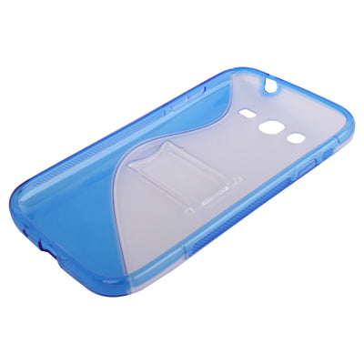 S Line Translucent Ultra-thin (Plastic + TPU) Case with Holder for Galaxy Grand Duos / i9082