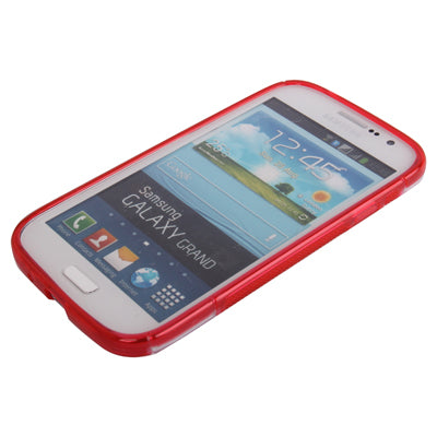 S Line Translucent Ultra-thin (Plastic + TPU) Case with Holder for Galaxy Grand Duos / i9082