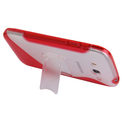S Line Translucent Ultra-thin (Plastic + TPU) Case with Holder for Galaxy Grand Duos / i9082