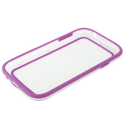 Silicon + Transparent Plastic Bumper Frame for Galaxy Grand Duos / i9082 / i9080