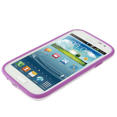 Silicon + Transparent Plastic Bumper Frame for Galaxy Grand Duos / i9082 / i9080