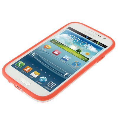 Silicon + Transparent Plastic Bumper Frame for Galaxy Grand Duos / i9082 / i9080