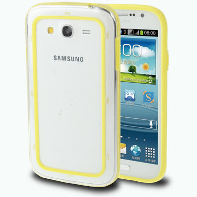 Silicon + Transparent Plastic Bumper Frame for Galaxy Grand Duos / i9082 / i9080