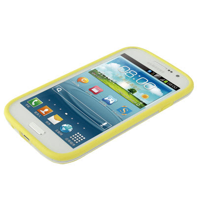 Silicon + Transparent Plastic Bumper Frame for Galaxy Grand Duos / i9082 / i9080