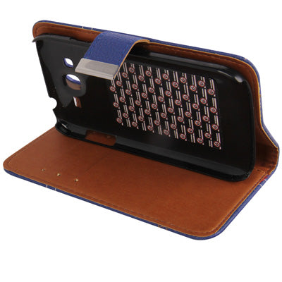 Litchi Texture Leather Case with Holder & Credit Card Slots for Galaxy Grand Duos / i9082