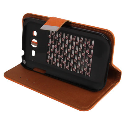 Litchi Texture Leather Case with Holder & Credit Card Slots for Galaxy Grand Duos / i9082