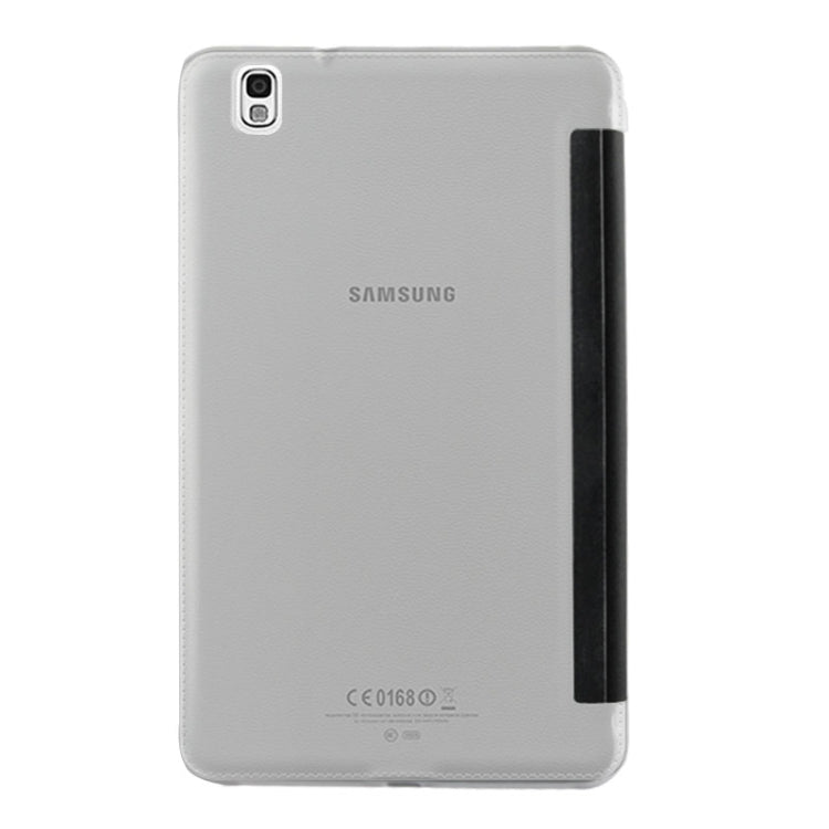 Frosted Texture Flip Leather + Transparent Trosted Plastic Case with Holder for Galaxy Tab Pro 8.4 / T320