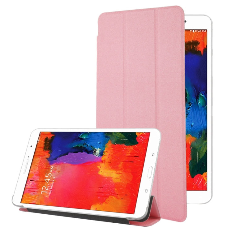 Frosted Texture Flip Leather + Transparent Trosted Plastic Case with Holder for Galaxy Tab Pro 8.4 / T320