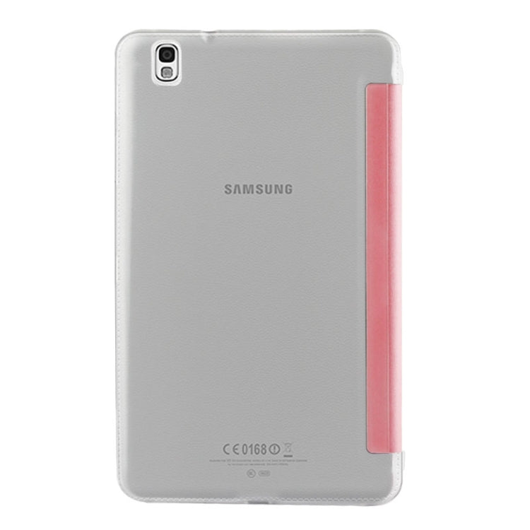 Frosted Texture Flip Leather + Transparent Trosted Plastic Case with Holder for Galaxy Tab Pro 8.4 / T320