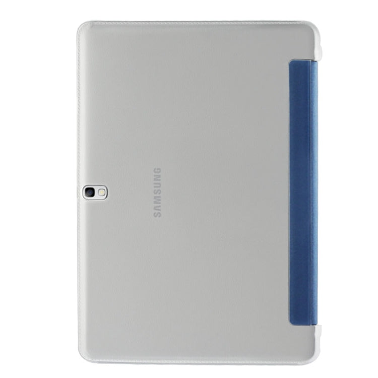 For Galaxy Tab Pro 10.1 / SM-T520 Frosted Texture Flip Leather + Transparent Trosted Plastic Case with Holder