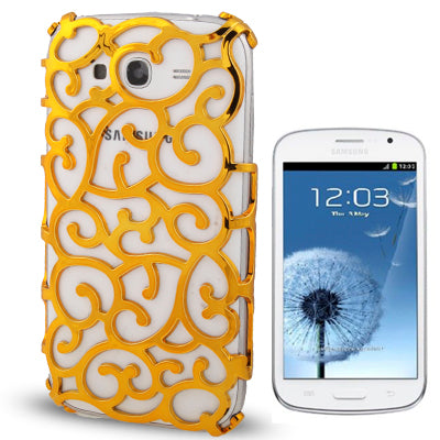 Electroplate Hollow Process Plastic Protective Case for Galaxy Grand Duos / i9082