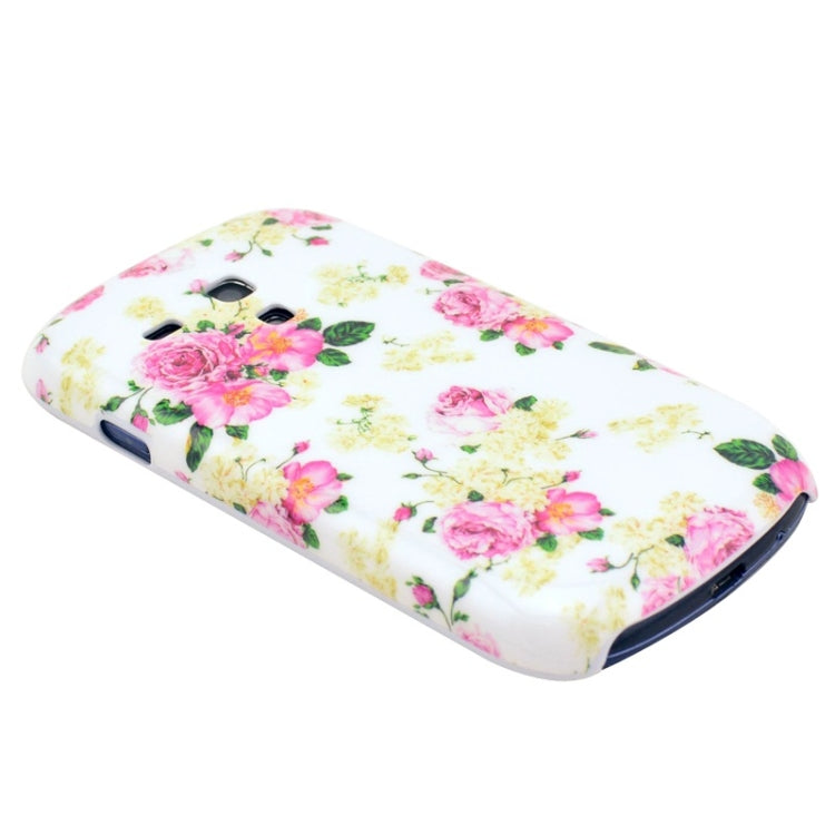 Flowers Pattern Plastic Case for Galaxy SIII mini / i8190