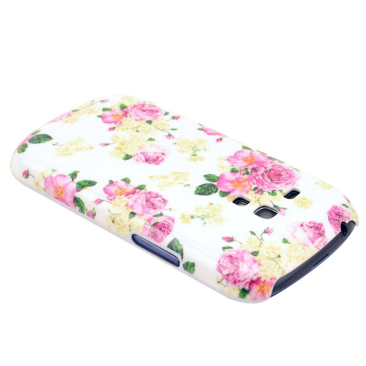 Flowers Pattern Plastic Case for Galaxy SIII mini / i8190