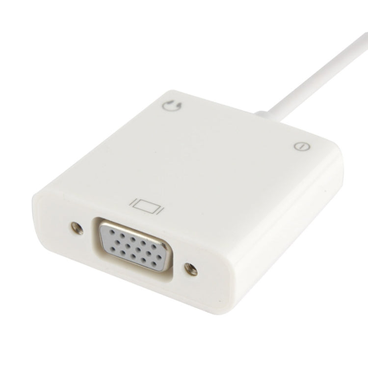 MHL to VGA and Audio Adapter for Galaxy Note / Note 2 / Note 3 / Galaxy S II / Galaxy S III / Galaxy S IV(White)