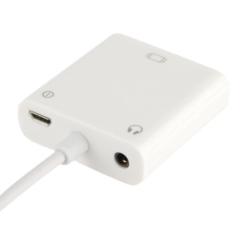 MHL to VGA and Audio Adapter for Galaxy Note / Note 2 / Note 3 / Galaxy S II / Galaxy S III / Galaxy S IV(White)