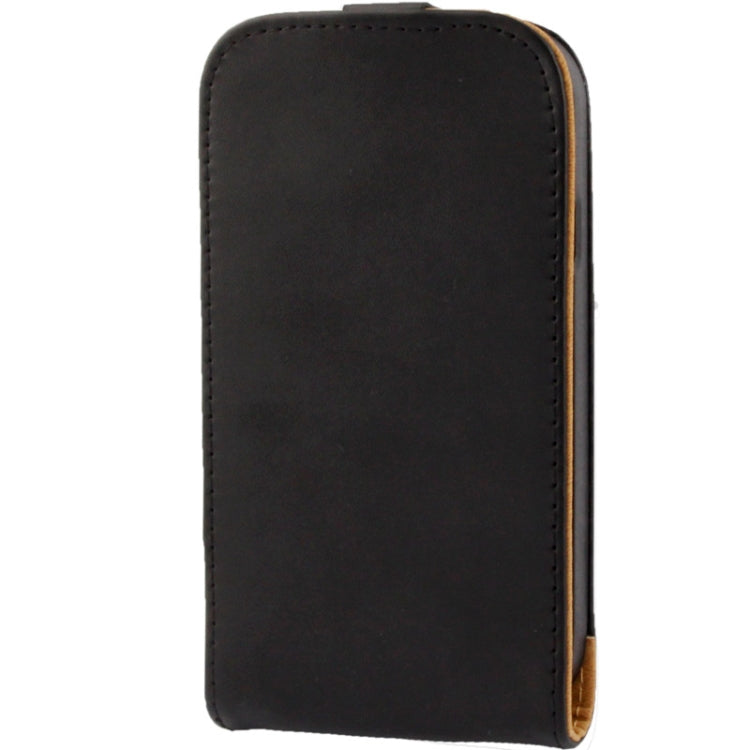 Vertical Flip Leather Case for Galaxy Grand Duos / i9082(Black)