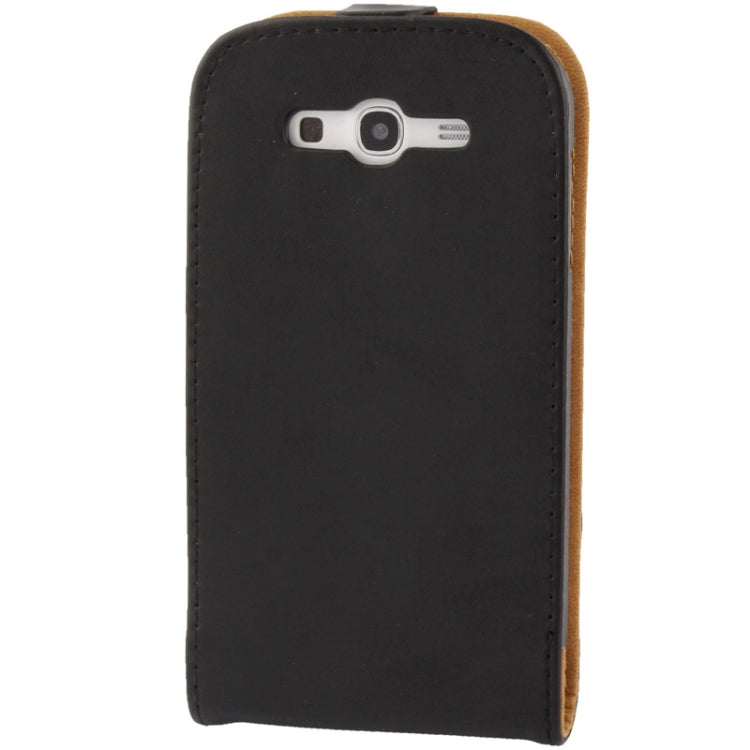 Vertical Flip Leather Case for Galaxy Grand Duos / i9082(Black)