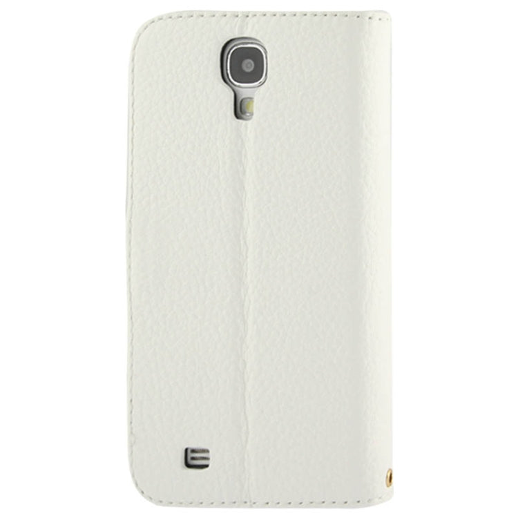 Litchi Texture Horizontal Flip Top-grain Genuine Leather Case with Credit Card Slots & Holder for Galaxy S IV / i9500